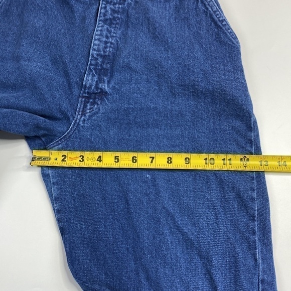 Vintage No Man's Hand High Waisted Straight Leg Jeans Size 13 26x32 80s - Picture 12 of 14